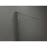 Mexen Kioto Walk-in Shower Panel 110 x 100 cm, Black Pattern, Gun Metal - 800-110-202-95-70-100