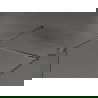 Mexen Kioto Walk-in Shower Screen 85 x 70 cm, Transparent, Gun Gray Brushed - 800-085-202-66-00-070