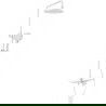Mexen Frost exposed shower set with rain shower and faucet, white - 78111-20