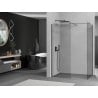 Mexen Kioto Walk-in Shower Wall 100 x 85 cm, transparent, gun gray brushed - 800-100-202-66-00-085