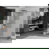 Mexen Kioto Walk-in Shower Wall 115 x 90 cm, Transparent, Gun Gray Brushed - 800-115-202-66-00-090