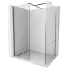 Mexen Kioto Walk-in Shower Screen 130 x 75 cm, transparent, gun gray brushed - 800-130-202-66-00-075