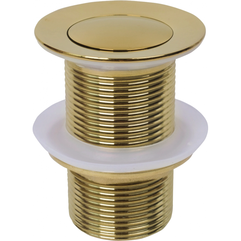 Mexen small round click-clack plug, Gold - 79915-50