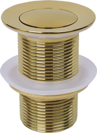 Mexen small round click-clack plug, Gold - 79915-50
