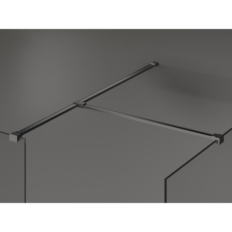 Mexen Kioto Walk-in Shower Screen 160 x 70 cm, Transparent, Gun Metal - 800-160-202-95-00-070