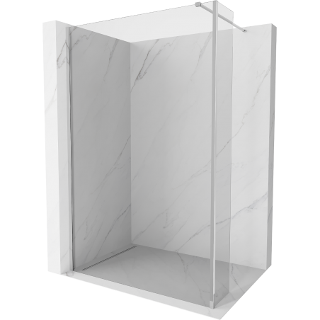 Mexen Kioto Walk-in Shower Wall 90 x 30 cm, transparent, chrome - 800-090-212-01-00-030