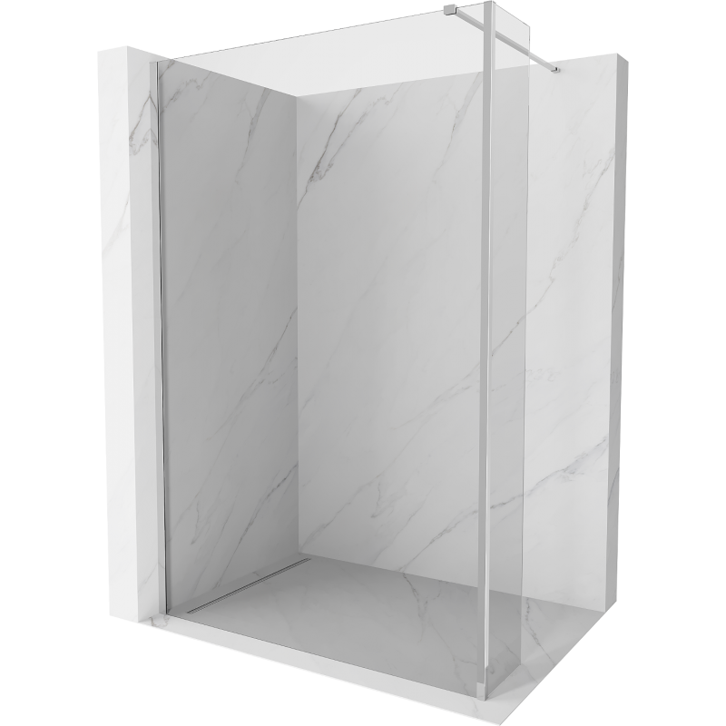 Mexen Kioto Walk-in Shower Wall 180 x 40 cm, transparent, chrome - 800-180-212-01-00-040
