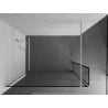 Mexen Kioto Walk-in Shower Wall 160 x 40 cm, black pattern, white - 800-160-212-20-70-040