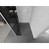 Mexen Kioto Walk-in Shower Wall 160 x 30 cm, Black Pattern, White - 800-160-212-20-70-030
