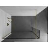 Mexen Kioto Walk-in Shower Screen 90 x 40 cm, Transparent, Gold - 800-090-212-50-00-040