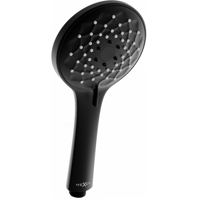 Mexen R-74 3-function shower handle, Black - 79574-70