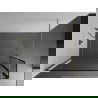 Mexen Kioto shower wall Walk-in 150 x 30 cm, black pattern, gold brushed - 800-150-212-55-70-030