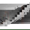 Mexen Kioto Walk-in Shower Panel 110 x 30 cm, Black Pattern, Rose Gold - 800-110-212-60-70-030