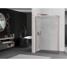 Mexen Kioto Walk-in shower wall 110 x 30 cm, transparent, brushed copper - 800-110-212-65-00-030