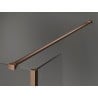 Mexen Kioto Walk-in Shower Screen 170 x 40 cm, transparent, brushed bronze - 800-170-212-65-00-040