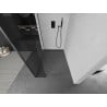 Mexen Kioto shower wall Walk-in 170 x 40 cm, transparent, brushed gun gray - 800-170-212-66-00-040