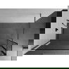 Mexen Kioto Walk-in Shower Panel 110 x 40 cm, Black Pattern, Brushed Gun Gray - 800-110-212-66-70-040