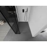 Mexen Kioto Walk-in Shower Panel 130 x 30 cm, Black Pattern, Black - 800-130-212-70-70-030