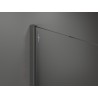 Mexen Kioto Walk-in Shower Screen 120 x 30 cm, Black Frame, Gun Metal - 800-120-212-95-70-030
