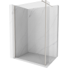 Mexen Kioto Walk-in Shower Wall 155 x 30 cm, transparent, brushed nickel - 800-155-212-97-00-030