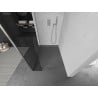 Mexen Kioto Walk-in Shower Wall 155 x 30 cm, transparent, brushed nickel - 800-155-212-97-00-030
