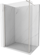 Mexen Kioto shower wall Walk-in 135 x 40 cm, transparent, brushed nickel - 800-135-212-97-00-040