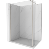 Mexen Kioto Walk-in Shower Screen 140 x 40 cm, transparent, brushed nickel - 800-140-212-97-00-040