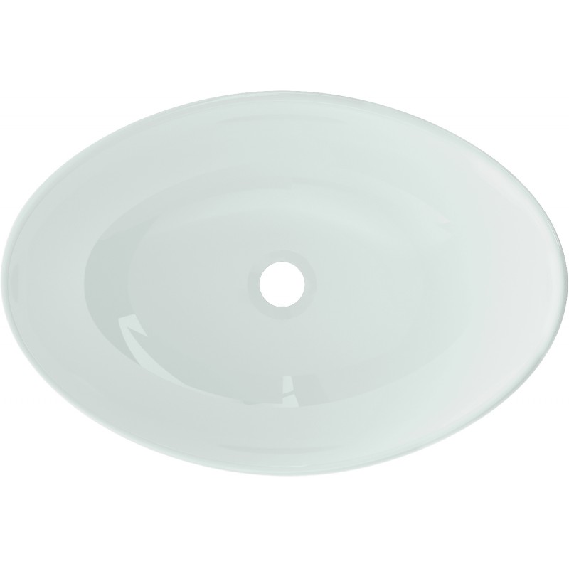 Mexen Sonia glass countertop sink 54 x 37 cm, white - 24145430