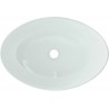 Mexen Sonia glass countertop sink 54 x 37 cm, white - 24145430