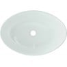 Mexen Sonia glass worktop washbasin 54 x 37 cm, white - 24145430