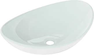 Mexen Sonia glass countertop sink 54 x 37 cm, white - 24145430