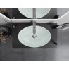 Mexen Sonia glass countertop sink 54 x 37 cm, white - 24145430