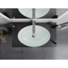 Mexen Sonia glass worktop washbasin 54 x 37 cm, white - 24145430
