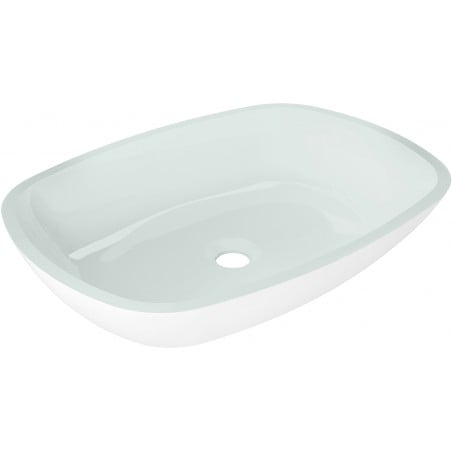 Mexen Araks glass countertop washbasin 54 x 39 cm, white - 24155430