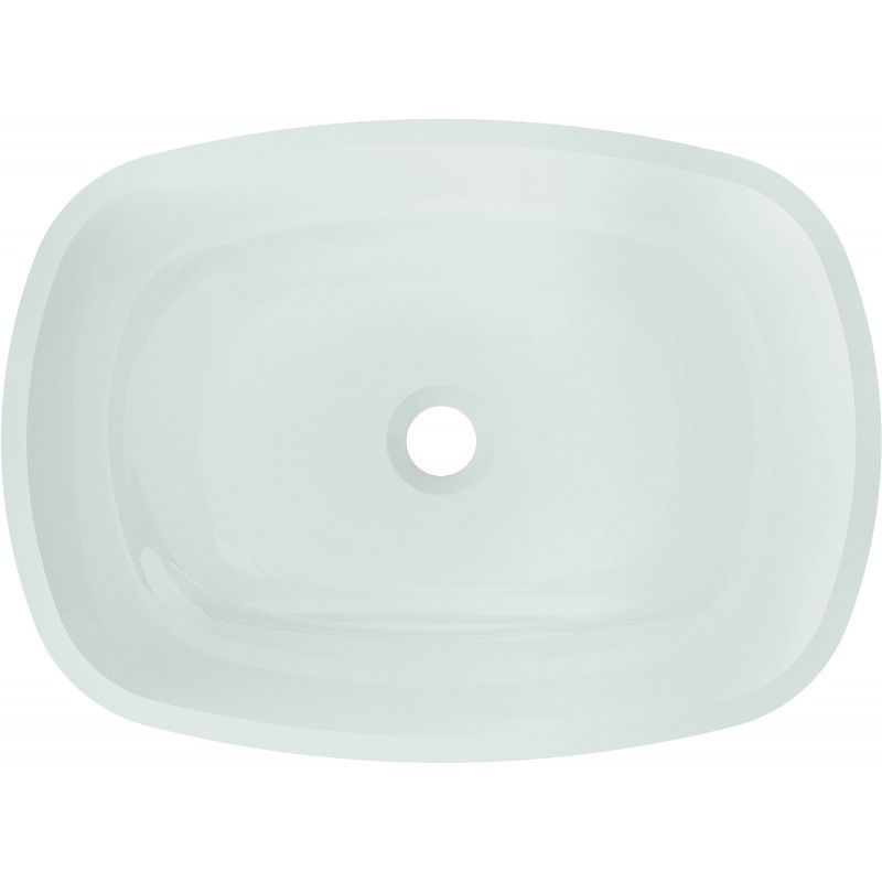 Mexen Araks glass countertop washbasin 54 x 39 cm, white - 24155430