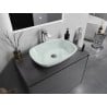 Mexen Araks glass countertop washbasin 54 x 39 cm, white - 24155430