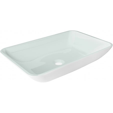 Mexen Megan glass countertop washbasin 56 x 36 cm, white - 24135630