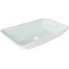 Mexen Megan glass countertop washbasin 56 x 36 cm, white - 24135630