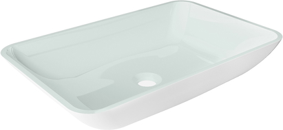 Mexen Megan glass worktop washbasin 56 x 36 cm, white - 24135630