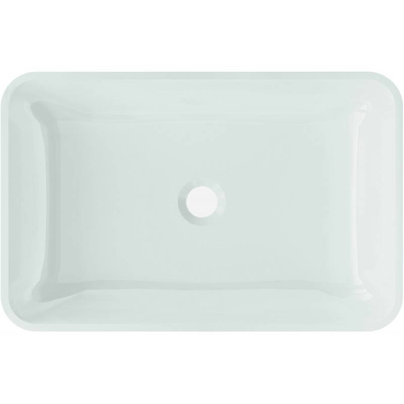 Mexen Megan glass countertop sink 56 x 36 cm, white - 24135630