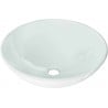 Mexen Mira glass countertop washbasin 42 x 42 cm, white - 24124230