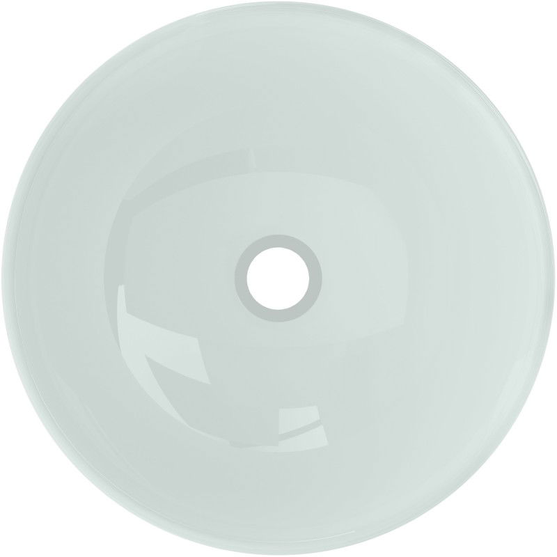 Mexen Mira glass countertop washbasin 42 x 42 cm, white - 24124230