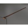 Mexen Kioto free-standing shower screen 130 x 200 cm, Transparent/Black pattern 8 mm, Rose gold - 800-130-002-60-78