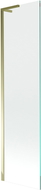 Mexen Next L Bathtub Screen 1-Wing 50 x 150 cm, Transparent, Gold - 895-050-000-03-00-50