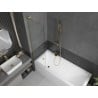 Mexen Next L Bathtub Screen 1-Panel 50 x 150 cm, Transparent, Brushed Gold - 895-050-000-03-00-55