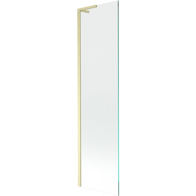 Mexen Next L Bathtub Screen 1-Panel 50 x 150 cm, Transparent, Brushed Gold - 895-050-000-03-00-55