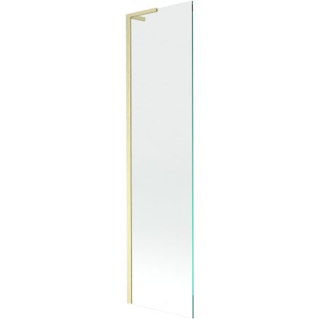 Mexen Next L Bathtub Screen 1-Panel 50 x 150 cm, Transparent, Brushed Gold - 895-050-000-03-00-55