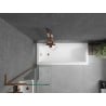 Mexen Next L 1-wing Bathtub Screen 50 x 150 cm, Transparent, Rose Gold - 895-050-000-03-00-60