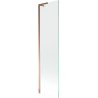 Mexen Next L 1-wing Bathtub Screen 50 x 150 cm, Transparent, Rose Gold - 895-050-000-03-00-60