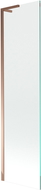 Mexen Next L 1-wing Bathtub Screen 50 x 150 cm, Transparent, Rose Gold - 895-050-000-03-00-60